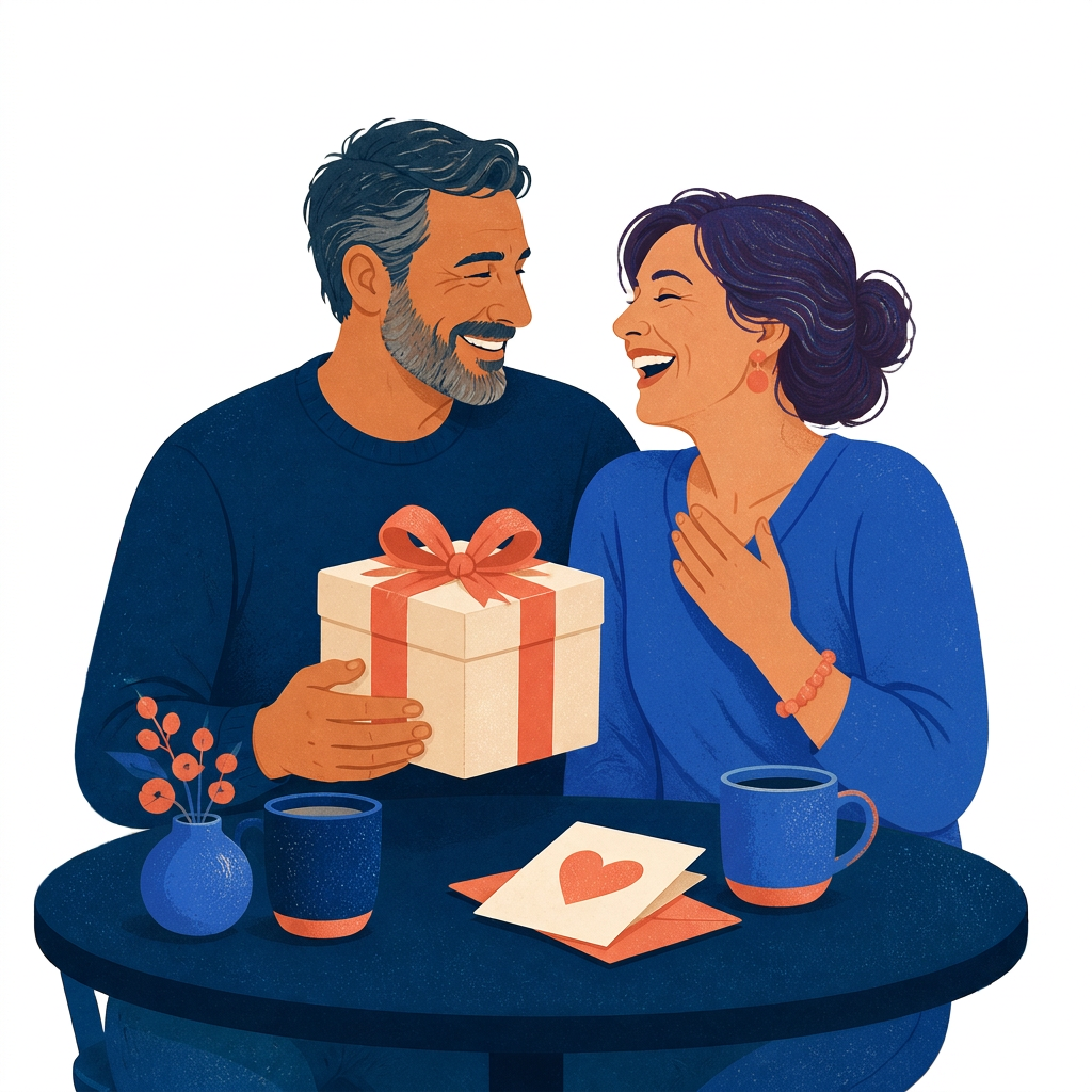 Forty years married. You remembered first.